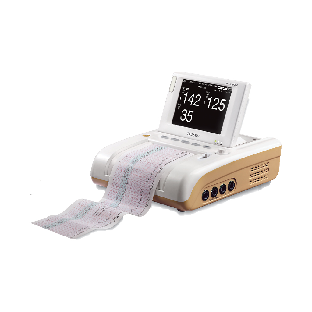Comen Fetal Monitor With Twins (With Trolley) - Image 2