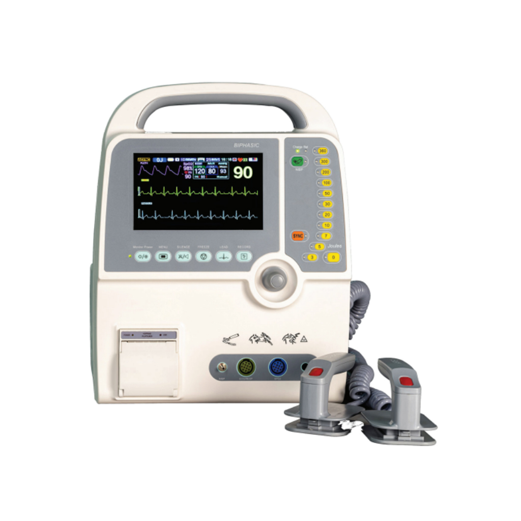 Biphasis Defibrillator Monitor With AED & Patient Monitor Capability