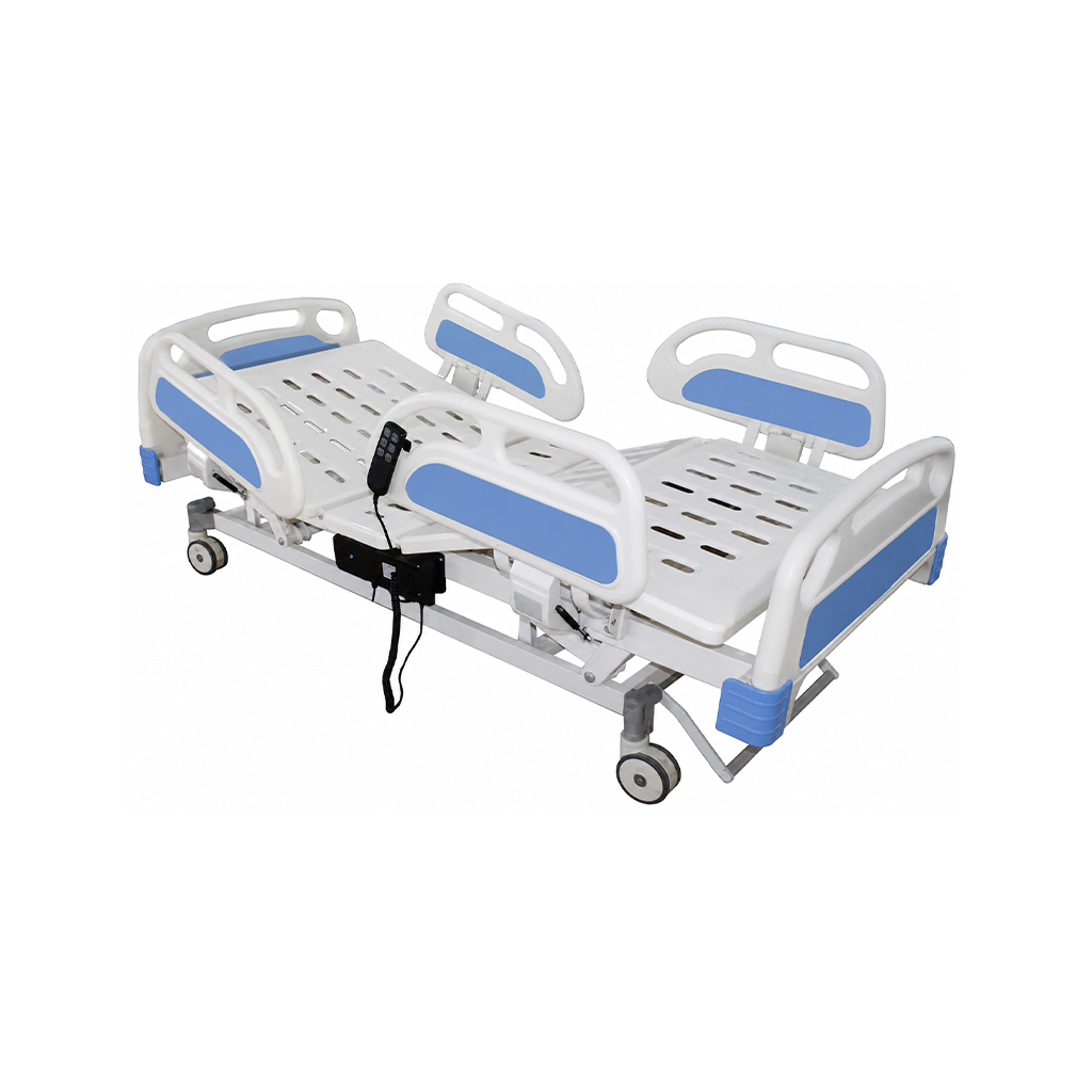 3 Functions Electric Bed with CPR & ABS Side Rail with Central Braking System