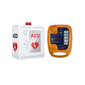 Automated External Defibrillator with Cabinet
