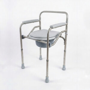 Commode chair without wheels white