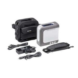 DeVilbiss portable oxygen concentrator with 2 batteries