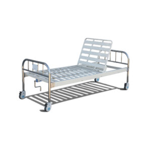 One Crank Hospital Bed with Stainless Steel Head & Foot Board