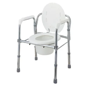 Commode chair without wheels white