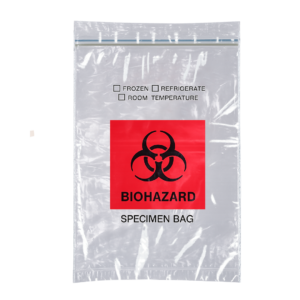 Biohazard Specimen Bag with Kangaroo Pocket