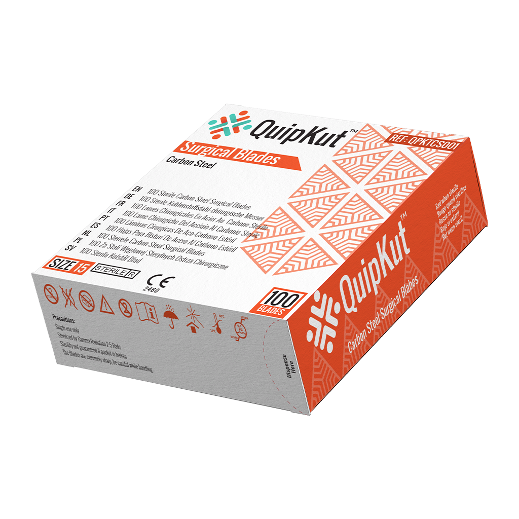 QuipKut Surgical Blades - Carbon Steel (100's)