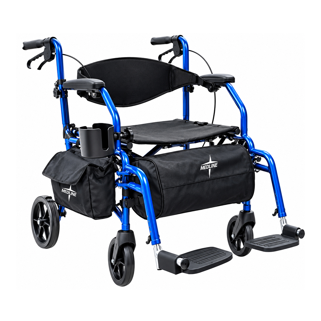 Walking Hybrid Combo Transport Rollator