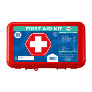 Plastic First Aid Box V1 with 16 Items